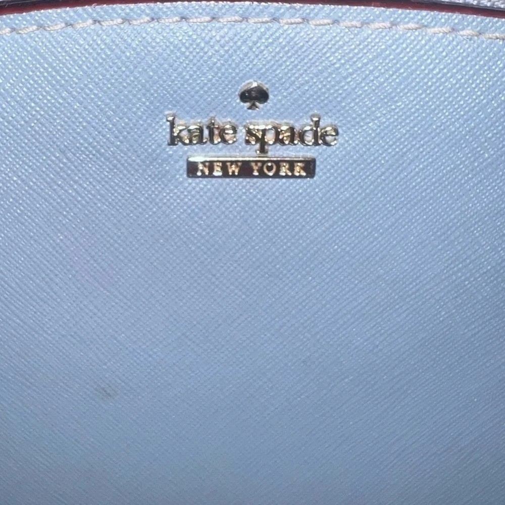 EUC Kate Spade ♠️ Medium Crossbody Tote Blue 🩵🫐🐋  Gold Hardware Everyday Staple